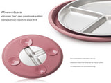 5-Piece Set - Children's Plate - Baby Plate in Stainless Steel - BPA-Free - Non-Slip - Unbreakable V1188-MS-313-0045