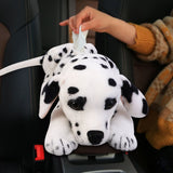 Creative Plush Spot Dog Tissue Holder with Dust Protection for Car Home Decor V1369-AZ3-W-15958