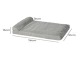 PaWz Pet Bed Chew Proof Memory Foam M Medium PT1217-M-GY