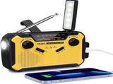 Emergency Radio Solar Wind-Up Model 2025 2500 mAh Power Bank AM/FM Radio with Flashlight & SOS V1189-HB003WSRA00014