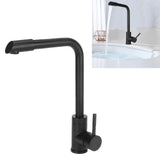 G1/2 Thread Wash Basin Sink Water Faucet Hot and Cold Water Tap for Bathrooom Kitchen Black V1294-YM0901-3112210014911