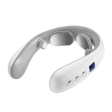 Neck Massager with Heat, Electric Pulse Neck Massager Pain Relief, Wireless Intelligent Massager V1192-AZ-W-2910
