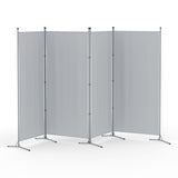 Artiss 4 Panel Room Divider Screen 345x180cm Fabric Grey RD-D-PLY-345-GY