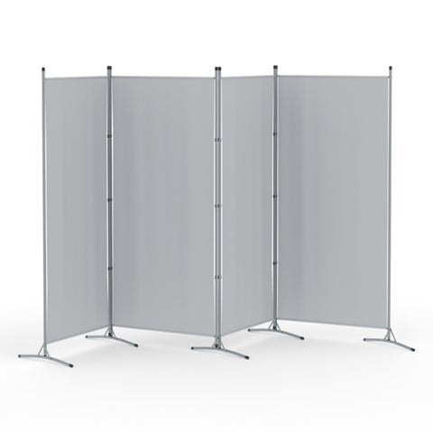 Artiss 4 Panel Room Divider Screen 345x180cm Fabric Grey RD-D-PLY-345-GY