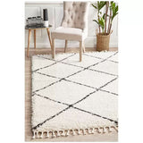 Saffron 22 White Indoor Rug 400 x 300cm - Plush Polypropylene for Living Room LSB-69108