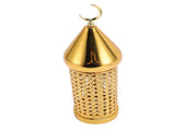 Gold Wind Lamp Handmade Retro Hollow Wind Lamp Iron Lantern for Wedding Party Decoration M V1294-YM0901-3115250011712