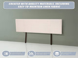 Linen Fabric Queen Bed Headboard Bedhead - Beige V63-800787