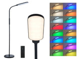 RGBCW LED Floor Lamp Modern Standing Light Dimming for Living Room Bedroom Office Eye Protection V1294-YM0901-L6775UK