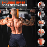 Orange Heavy Duty Pull-Up Assist Strap System With Foam Handles - Adjustable Resistance V888-ELOSUNG39405