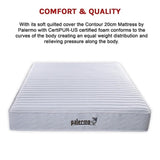 Contour Encased Coil King Mattress Hybrid Support with CertiPUR-US Certified Foam Comfort Layers V63-818763