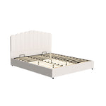 Artiss Bed Frame King Size Boucle FION BFRAME-H-FION-K-WH-ABC