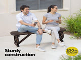 Gardeon Outdoor Garden Bench Seat Wooden Patio Furniture Wagon Dining Chair ODF-WAGON-NBR-CC