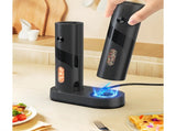 Electric Salt & Pepper Grinder Set with Charging Base V1142-LP601099777071588