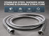 Cefito High-Pressure Shower Heads with Anti-burst 1.5m Hose & 304 S.S Rail, Ideal for Bathroom SHOWER-B2-RO-10-SI