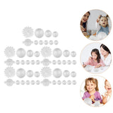 5Sets White Foam Balls Solar System Kit for DIY Crafts and Creative Party Ornaments V1370-AZ4-09642