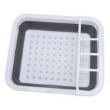 Foldable Dish Drying Rack Food Grade PP TPR Portable Dinnerware Drainer Organizer for Kitchen RV V1294-YM0901-3118240246111