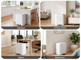Cefito 30L Pedal Rubbish Bin Kitchen Trash Garbage Waste Can Soft Close White RB-30L-1C-WH