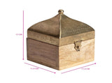 Handcrafted Contemporary Moroccan Square Box 17cm V637-59070BOX