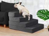 PaWz Dog Stairs Ramp Portable Climbing Kids PT1057-4-GY_NZ