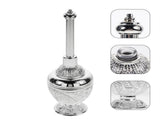 Christian Wishing Bottle Holy Water Decorative Bottle Glass Silver 1Set V1366-AZ2-W-17318