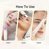 Skin Scrubber Face Skin Spatula Facial Scrubber Spatula for Deep Cleansing Blackhead Remover Pore V1107-110-38061-PNK-172MM