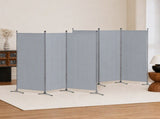 Artiss 3 Panel Room Divider Set of 2 Folding Privacy Screen Fabric Room Separator Partition Grey RD-D-PLY-260-GYX2