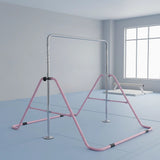 Kids Gymnastics Bars Training Horizontal Bar Monkey Kip Bar Pink V63-826761
