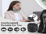 Travel Pillow, 100% Pure Memory Foam Neck Pillow for Airplanes, Comfortable Breathable Cover, Travel V1258-DP02-WO-1102