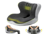 Memory Foam Seat Cushion for Office Chair - Sciatica Pain Relief Coccyx Cushion for Tailbone Pain V1107-800-83751-BLA