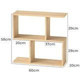 Levede Slim 2 Tier Narrow Side Table Bedside Nightstand NI1061-OA-AU