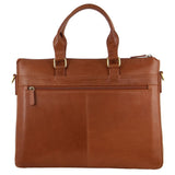 Pierre Cardin Mens Leather Briefcase Business Bag Shoulder 15" Laptop Tote - Tan V563-PC3621-TAN