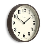 Newgate Number Four Theatre Wall Clock-Faux Dark Wood V398-NG-NUMFOU240DFW