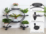4 Layer 6 Pots Metal Plant Stand Flower Holder Rack Display Holder Shelf Garden V201-QUEW13215886