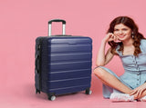 Slimbridge 20" Carry On Luggage Case Navy 20 inch LG1009-20-NV