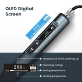 KAIWEETS KETS02 Smart Digital Soldering Iron Kit 65W Programmable AU Plug V413-KETS02