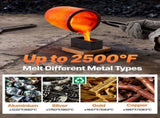 Propane Melting Furnace Kit, 8KG/18lbs Gas Metal Melting Furnace Kit, Foundry Home Kiln with V952-BWRJLDHQSYMGIJ2DIV0