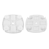 Beach Umbrella Table Tray White Round Umbrella Tray with 4 Cup Holder for Snack Drink V1294-YM0716-3111220184211