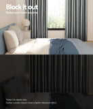 Artiss 2X Blockout Curtains Eyelet 140x230cm Grey Shine BC-SHINE-140X230-GY