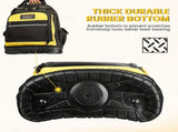 Tool Backpack Durable Tool Bag Organised Tool Storage Professional Tool - Black - Size regular V1106-148-65719-BLK-REGULAR