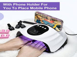 Professional U V Nail with Phone Holder Automatic Sensor and 4 Timers Features 57 Bulbs Nail V1369-AZ3-W-22182