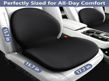 Car Seat Cushion with Lumbar Support Pillow - Memory Foam Driver Seat Cushion for Back & Sciatica V1107-800-62107-GRY