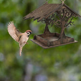 Vogelhuisje, wooden birdhouse, feeding stations, creative bird feeders, hanging bird food dispenser, V1259-DP01-A-1669