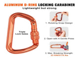 12.7mm Steel Core Flipline, 16ftArborist Flipline for Tree Climbing with Alloy Steel Snap Hook V952-GSSTJJSGSS16HY1WRV0