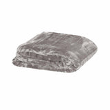 Soft Plain Faux Mink Blanket Queen Stone V442-ABR-BLANKET-PLAIN-STONE-QS
