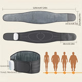 Smart Airbag Heating Massage Waist Belt 4 Airbags Compression / 3 Modes 4 Intensity Levels / V1232-QNAMQ-001