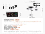 5-in-1 Wireless Weather Station, 190.5 mm VA Display, Solar Powered Outdoor Sensor, Rain Gauge, V952-TYNQXZWX75AACKCYU001V3