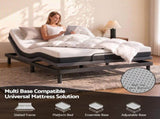 Giselle 18cm Double Memory Foam Mattress Dual Feel Reversible Charcoal Foam FOAM-C-MFM-ETHER-H018-D