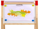 Art Easel for Kids, 3-in-1 Wooden Double-Sided Kid's Art Easel with Magnetic Whiteboard, Chalkboard, V952-ZLSKMZZLSSMY23CYQV0