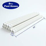 Vacuum Hose/Replacement Pool Hose -1.5 8 Hoses for Pool,Spa White V1259-DP01-A-4351