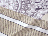 250TC Cotton Reversible Quilt Cover Set Elizabeth Queen V442-ATX-QUILTCS-ELIZABETH-MAUVE-QS